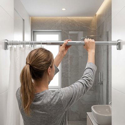Barre de douche avec dame