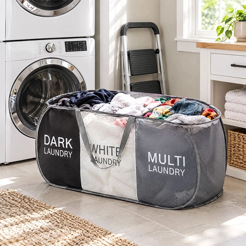 Panier linge pliable