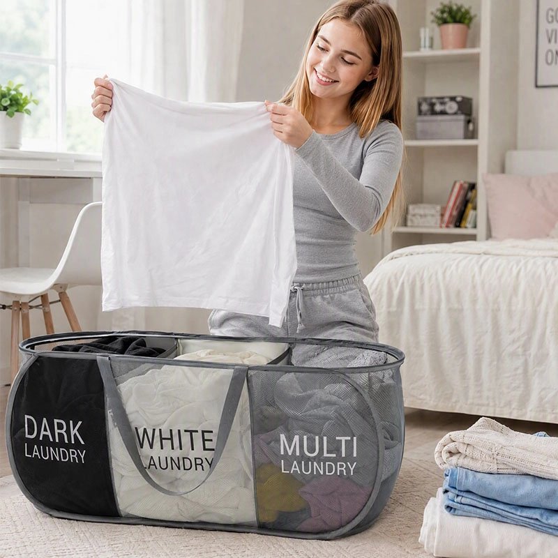 Panier linge pliable