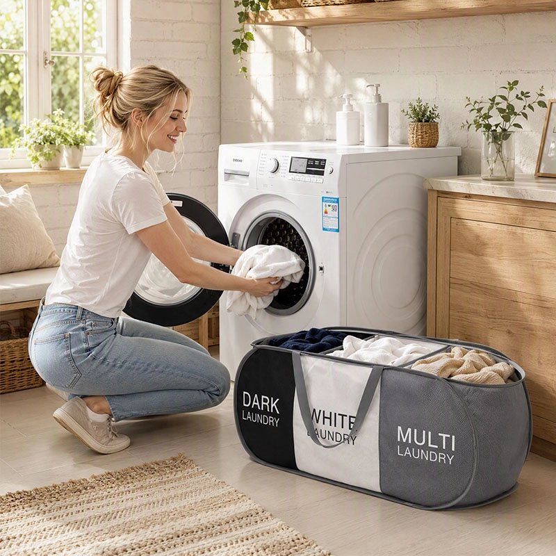 Panier linge pliable