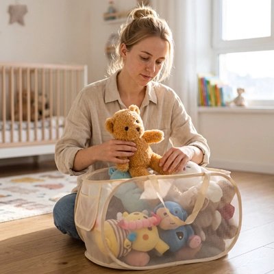 Rangement pour peluche