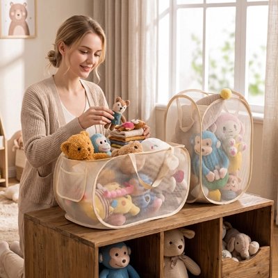 Rangement pour peluche